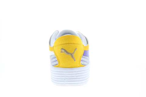 Puma Clyde All-Pro Coast 2 Coast Basketball Mens White Canvas Athletic Shoes