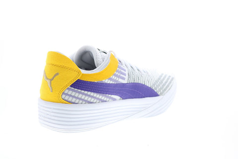 Puma Clyde All-Pro Coast 2 Coast Basketball Mens White Canvas Athletic Shoes