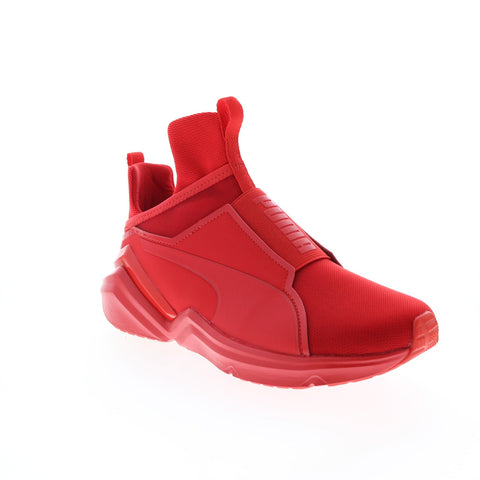 Puma Fierce 2 19517602 Womens Red Low Top Slip On Lifestyle Sneakers Shoes