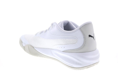 Puma Triple 19521706 Mens White Synthetic Athletic Basketball Shoes