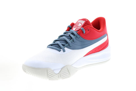 Puma Triple 19521709 Mens White Synthetic Athletic Basketball Shoes