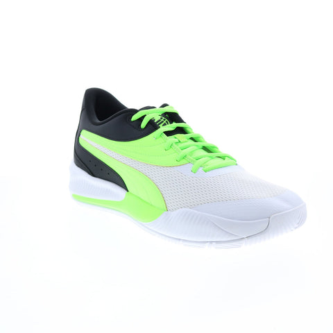 Puma Triple 19521710 Mens White Synthetic Lace Up Athletic Basketball Shoes