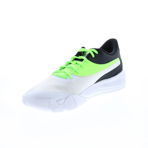 Puma Triple 19521710 Mens White Synthetic Lace Up Athletic Basketball Shoes