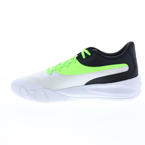 Puma Triple 19521710 Mens White Synthetic Lace Up Athletic Basketball Shoes