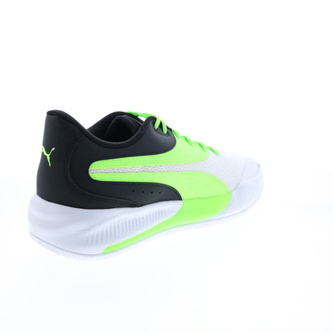 Puma Triple 19521710 Mens White Synthetic Lace Up Athletic Basketball Shoes