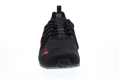 Puma Axelion Break 19549101 Mens Black Wide Mesh Athletic Running Shoes