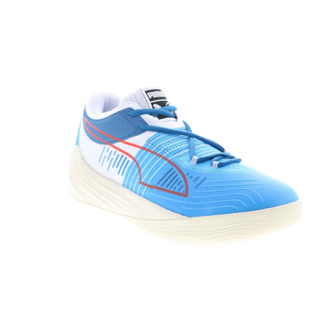 Puma Fusion Nitro 19558706 Mens Blue Synthetic Athletic Running Shoes