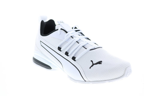 Puma Axelion NXT 19565603 Mens White Canvas Cross Training Athletic Shoes