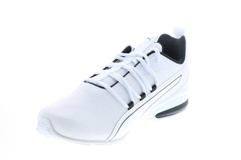 Puma Axelion NXT 19565603 Mens White Canvas Cross Training Athletic Shoes