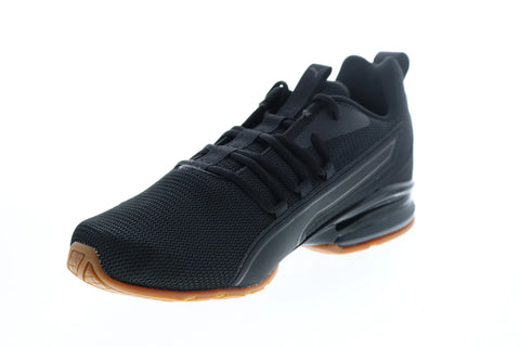 Puma Axelion NXT 19565606 Mens Black Canvas Athletic Running Shoes