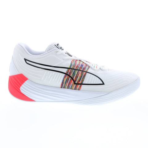 Puma Fusion Nitro Spectra 19568401 Mens White Athletic Running Shoes