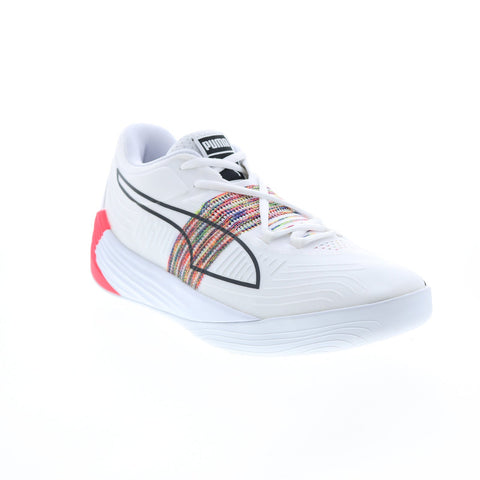 Puma Fusion Nitro Spectra 19568401 Mens White Athletic Running Shoes
