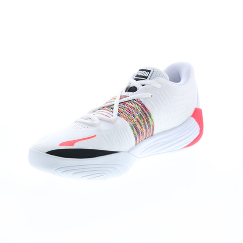 Puma Fusion Nitro Spectra 19568401 Mens White Athletic Running Shoes