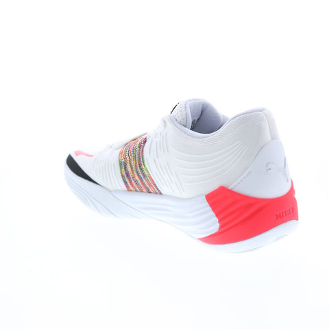 Puma Fusion Nitro Spectra 19568401 Mens White Athletic Running Shoes