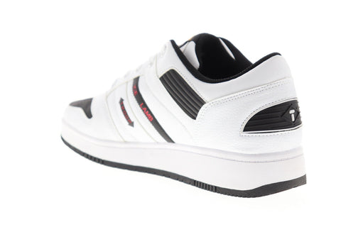 World Of Troop Ice Lamb Mens White Leather Low Top Lace Up Sneakers Shoes