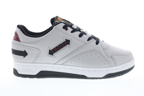 World Of Troop Powerslam 1CM00661-051 Mens Gray Leather Lifestyle Sneakers Shoes