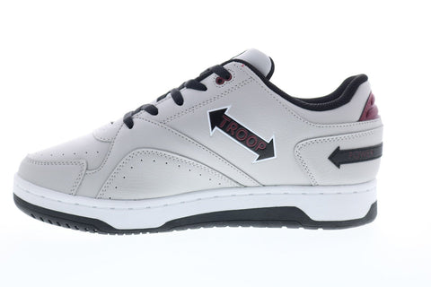 World Of Troop Powerslam 1CM00661-051 Mens Gray Leather Lifestyle Sneakers Shoes