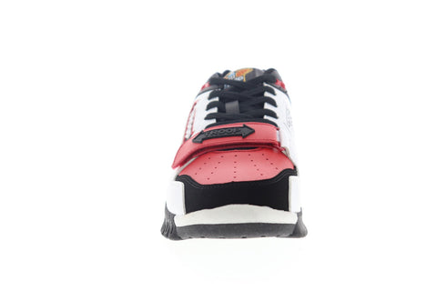 World Of Troop Cobra 1 1CM00663-113 Mens Red Leather Low Top Sneakers Shoes