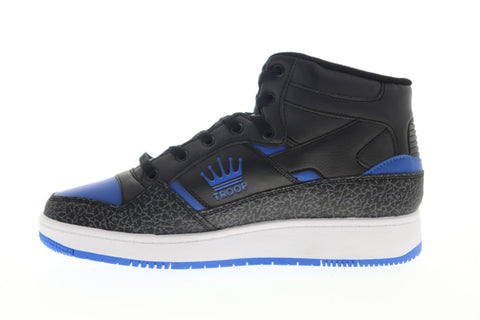 World Of Troop Destroyer Mid 1CM00846-117 Mens Blue High Top Sneakers Shoes