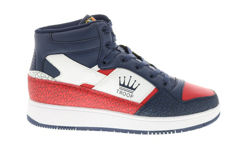 World Of Troop Destroyer Mid Mens Blue Synthetic Lifestyle Sneakers Shoes