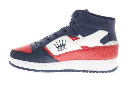 World Of Troop Destroyer Mid Mens Blue Synthetic Lifestyle Sneakers Shoes