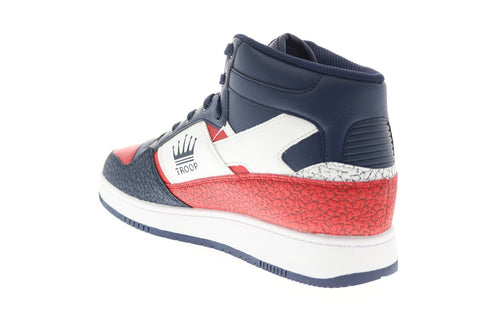 World Of Troop Destroyer Mid Mens Blue Synthetic Lifestyle Sneakers Shoes