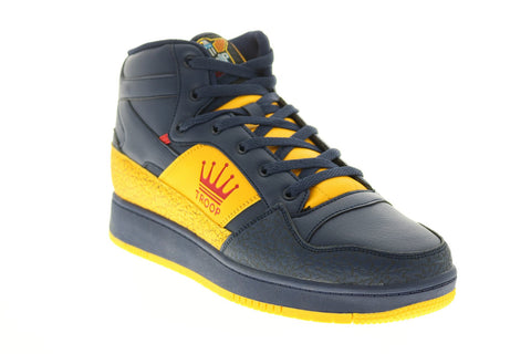 World Of Troop Destroyer Mid Mens Blue Synthetic Lifestyle Sneakers Shoes
