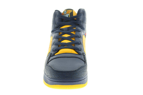 World Of Troop Destroyer Mid Mens Blue Synthetic Lifestyle Sneakers Shoes