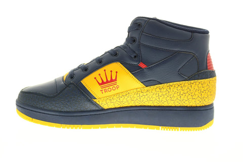World Of Troop Destroyer Mid Mens Blue Synthetic Lifestyle Sneakers Shoes