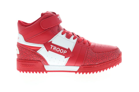World Of Troop Crown Mid Ripple 1CM00847-128 Mens Red High Top Sneakers Shoes