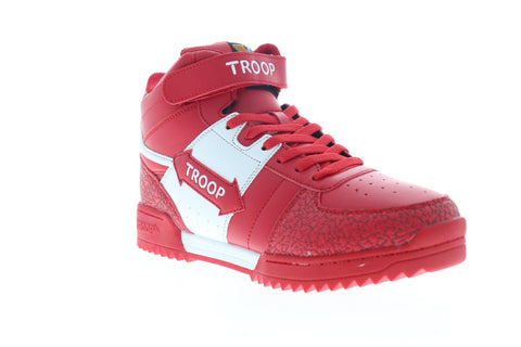 World Of Troop Crown Mid Ripple 1CM00847-128 Mens Red High Top Sneakers Shoes