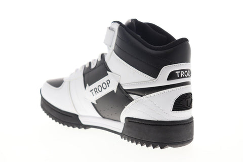 World Of Troop Crown Mid Ripple Mens White Synthetic High Top Sneakers Shoes