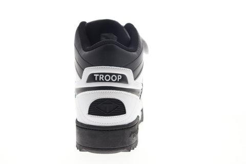 World Of Troop Crown Mid Ripp Mens White Synthetic Lifestyle Sneakers Shoes