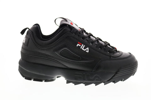 Fila Disruptor II Premium Mens Black Synthetic Lifestyle Sneakers Shoes