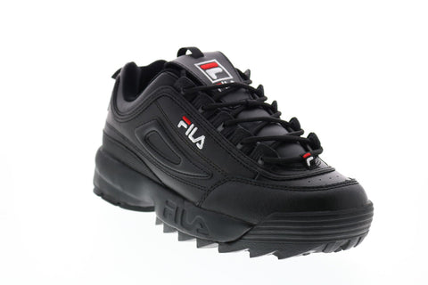 Fila Disruptor II Premium Mens Black Synthetic Lifestyle Sneakers Shoes