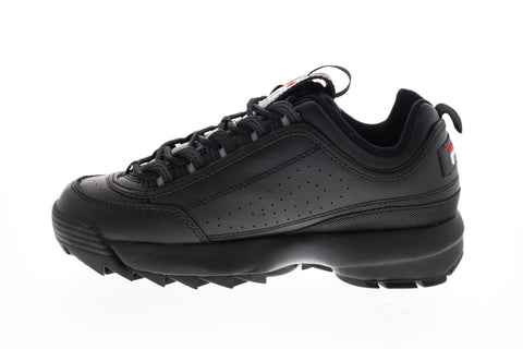 Fila Disruptor II Premium Mens Black Synthetic Lifestyle Sneakers Shoes