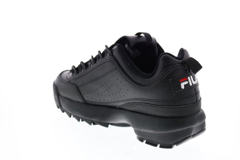 Fila Disruptor II Premium Mens Black Synthetic Lifestyle Sneakers Shoes