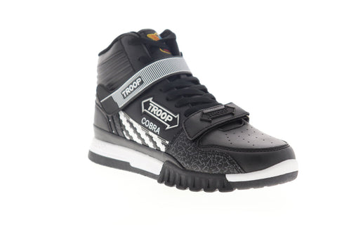 World Of Troop Cobra Mid 1HM00663-021 Mens Black High Top Sneakers Shoes