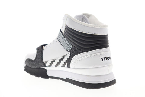 World Of Troop Cobra Mid 1HM00663-120 Mens White High Top Sneakers Shoes