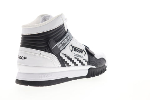 World Of Troop Cobra Mid 1HM00663-120 Mens White High Top Sneakers Shoes