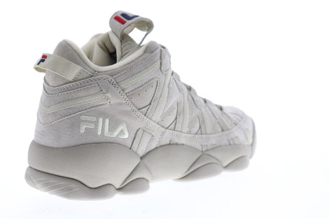 Fila Spaghetti Mens Gray Suede High Top Lace Up Sneakers Shoes