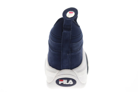 Fila Bubbles Zip Mens Blue Suede High Top Zipper Sneakers Shoes