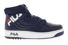 Fila Fx-100 Big Logo Mens Blue Synthetic High Top Lace Up Sneakers Shoes