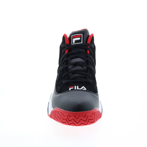 Fila MB 1BM00509-014 Mens Black Leather Lace Up Athletic Basketball Shoes