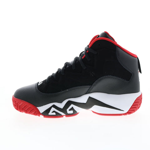 Fila MB 1BM00509-014 Mens Black Leather Lace Up Athletic Basketball Shoes