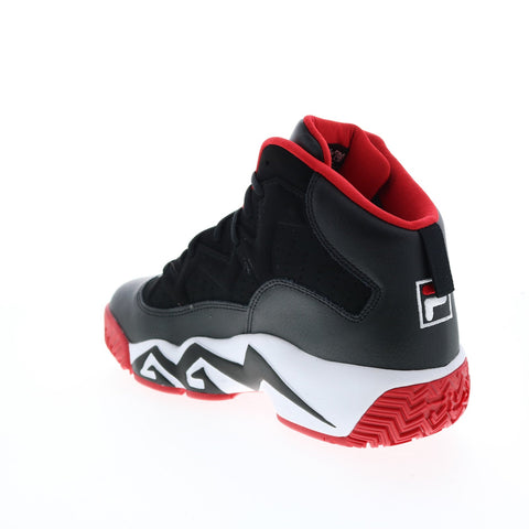 Fila MB 1BM00509-014 Mens Black Leather Lace Up Athletic Basketball Shoes