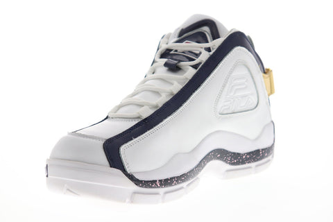 Fila Grant Hill 2 Hof Mens White Leather High Top Lace Up Sneakers Shoes