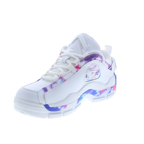 Fila Grant Hill 2 Low Tie Dye Mens White Lifestyle Sneakers Shoes