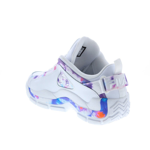 Fila Grant Hill 2 Low Tie Dye Mens White Lifestyle Sneakers Shoes