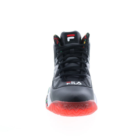 Fila MB 1BM01264-041 Mens Black Leather Basketball Inspired Sneakers Shoes